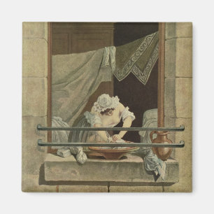 De vrouw, gegraveerd door J. Laurent Julien (c1) Magneet