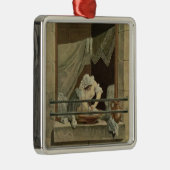 De vrouw, gegraveerd door J. Laurent Julien (c1) Metalen Ornament (Rechts)