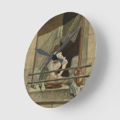 De vrouw, gegraveerd door J. Laurent Julien (c1) Ronde Klok (Hoek)