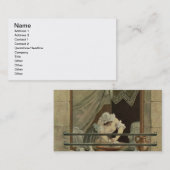 De vrouw, gegraveerd door J. Laurent Julien (c1) Visitekaartje (Voorkant / Achterkant)