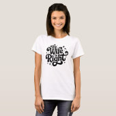 De vrouw heeft gelijk Funny echtgenoot sarcastisch T-shirt (Voorkant volledig)