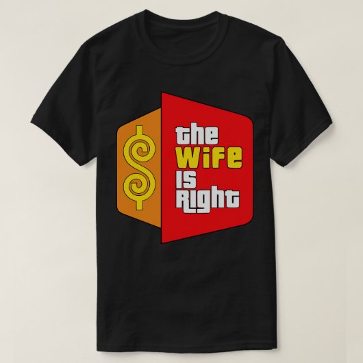 De vrouw heeft gelijk parodie t-shirt (Design voorkant)