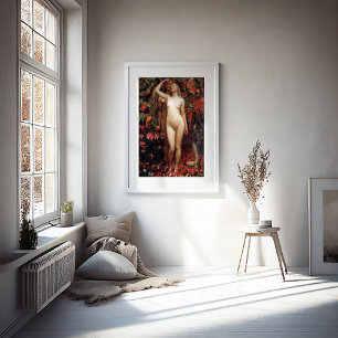 De vrouw, het Man en de slang   Byam Shaw Poster