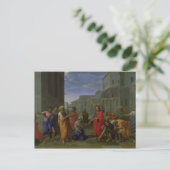 De vrouw in Adultery, 1653 Briefkaart (Staand voorkant)