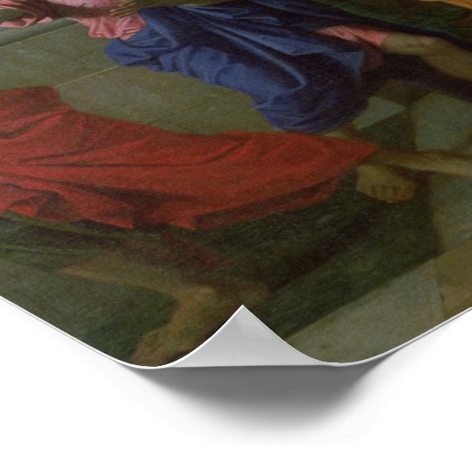 De vrouw in Adultery, 1653 Poster (Hoek)