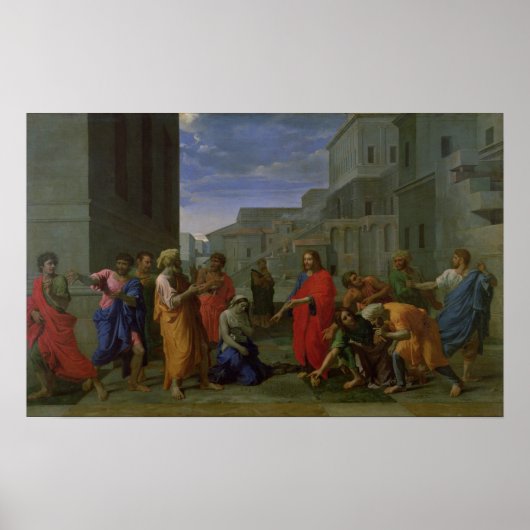 De vrouw in Adultery, 1653 Poster (Voorkant)