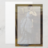De vrouw in Blauw, 1874 Briefpapier (Voorkant / Achterkant)