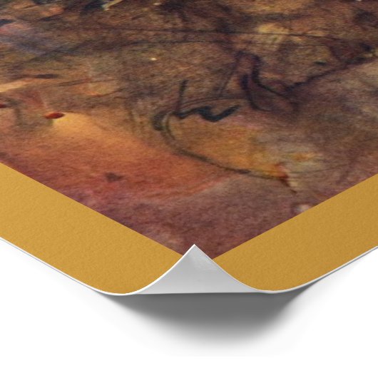 De vrouw in bont en smaragd poster (Hoek)