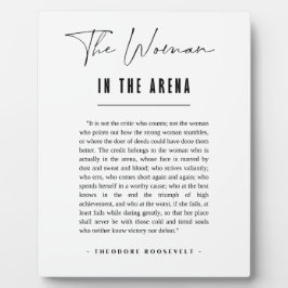 De vrouw in de Arena Daring Zeer citaat Fotoplaat