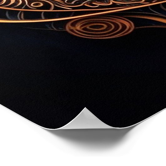 De vrouw in de spiralen poster (Hoek)