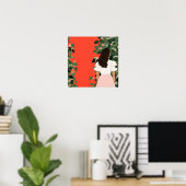De vrouw in de tuin poster (Thuiskantoor)