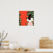 De vrouw in de tuin poster (Keuken)