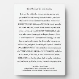 De vrouw in het Arena-inspirerend cadeau aan vrouw Fotoplaat