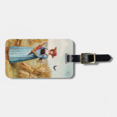 De vrouw in het Bagagelabel Tarweveld (Voorkant horizontaal)