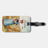 De vrouw in het Bagagelabel Tarweveld (Achterkant horizontaal)