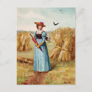 De vrouw in het Briefkaart Tarweveld
