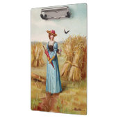 De vrouw in het klembord van het Wheat Field (Links)