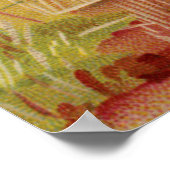 De vrouw in het Poster van het Tarwegebied Druk (Hoek)