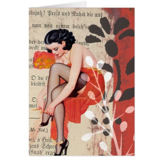De vrouw in Red Lingerie (Voorkant)