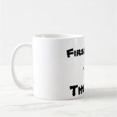 De vrouw is de eerste vrouw koffiemok (Links)