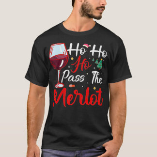 De vrouw kan de kerstcadeau overnemen. t-shirt