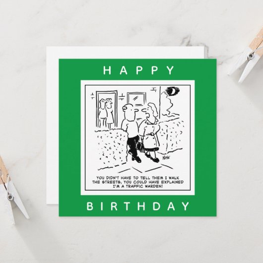 De vrouw loopt de Stappen als Cartoon van de Warde Kaart (Voorkant / Achterkant in situ)