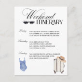 De vrouw Lotus Bachelorette Weekend reisroute Kaar Informatiekaartje (Voorkant)