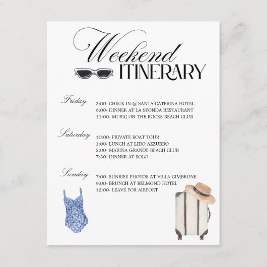 De vrouw Lotus Bachelorette Weekend reisroute Kaar Informatiekaartje (Voorkant)