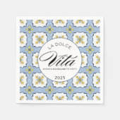 De vrouw Lotus Custom Bachelorette Cocktail Servet (Voorkant)