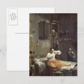 De vrouw met de Flea Briefkaart (Voorkant / Achterkant)