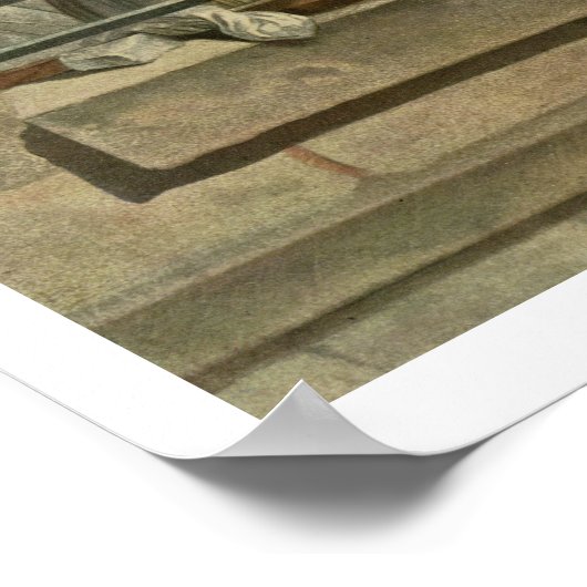 De vrouw met de graafdruk J. Laurent Julien (c1 Poster (Hoek)