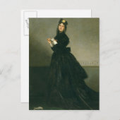 De vrouw met de handschoen, 1869 briefkaart (Voorkant / Achterkant)