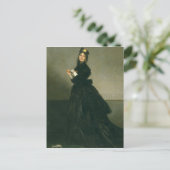 De vrouw met de handschoen, 1869 briefkaart (Staand voorkant)