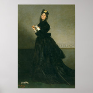 De vrouw met de handschoen, 1869 poster