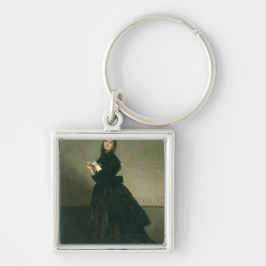 De vrouw met de handschoen, 1869 sleutelhanger (Voorkant)