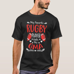 De vrouw mijn favoriete speler van Rugby roept me T-shirt