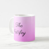 De vrouw, Roze Ombre Koffiemok (Voorkant links)