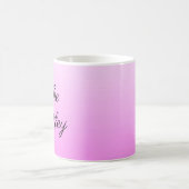 De vrouw, Roze Ombre Koffiemok (Center)