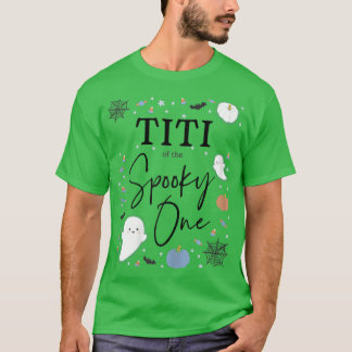 De vrouw Titi van de Spooky One First Birthday Blu T-shirt