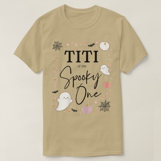 De vrouw Titi van de Spooky One Girl First Birthda T-shirt (Design voorkant)