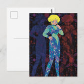 De vrouw uit de ruimte briefkaart (Voorkant / Achterkant)