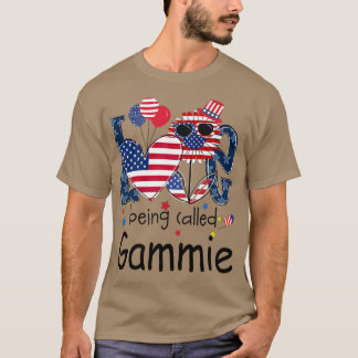De vrouw van 4 juli wordt Gammie Sunflo genoemd T-shirt