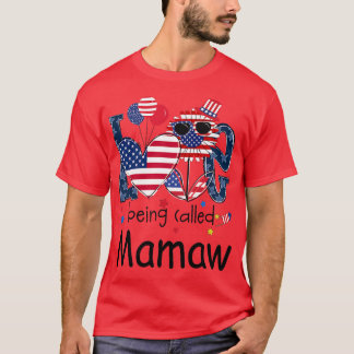 De vrouw van 4 juli wordt Mamaw Sunflow genoemd T-shirt