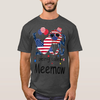 De vrouw van 4 juli wordt Meemaw Sunflo genoemd T-shirt