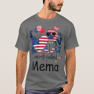 De vrouw van 4 juli wordt Mema Sunflowe genoemd T-shirt