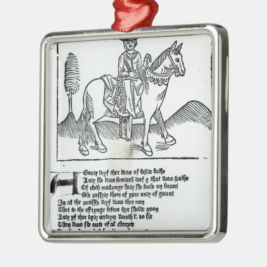 De vrouw van Bath Metalen Ornament (Links)