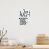 De vrouw van Bath Poster (Keuken)