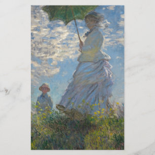 De Vrouw van Claude Monet met een Parasol 1875 Briefpapier