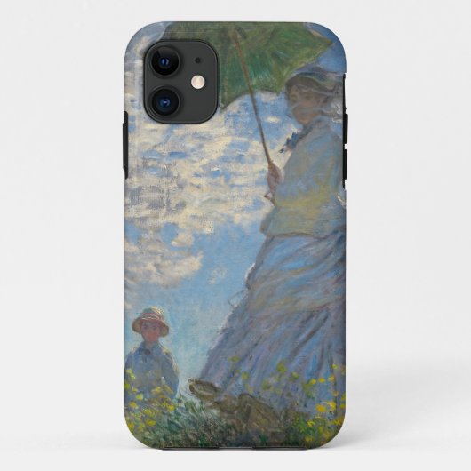 De Vrouw van Claude Monet met een Parasol 1875 Case-Mate iPhone Case (Achterkant)