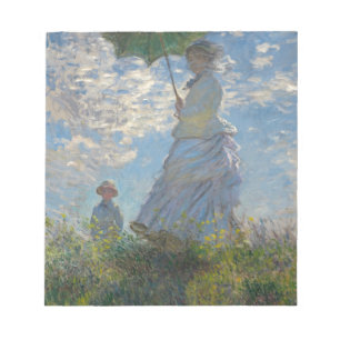 De Vrouw van Claude Monet met een Parasol 1875 Notitieblok